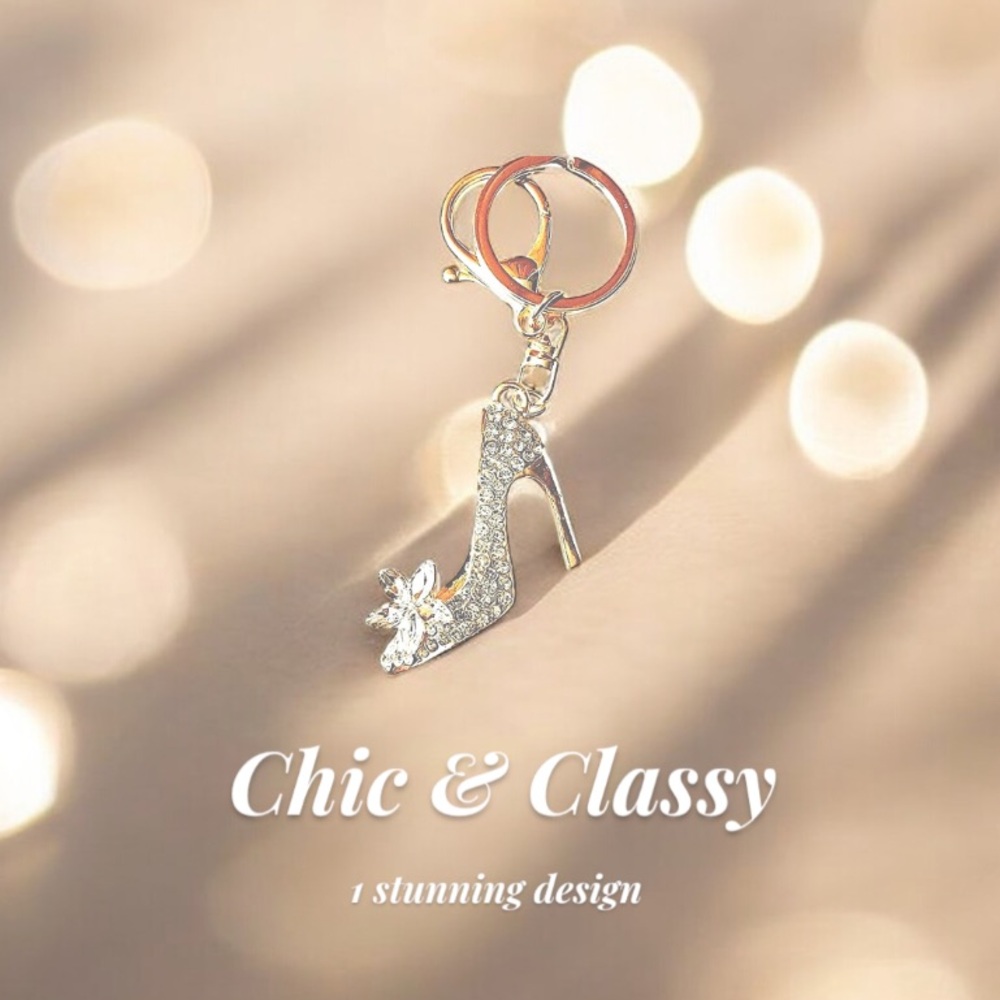 New! Bling Stiletto Purse Charm or Keychain - Picture 7 of 16